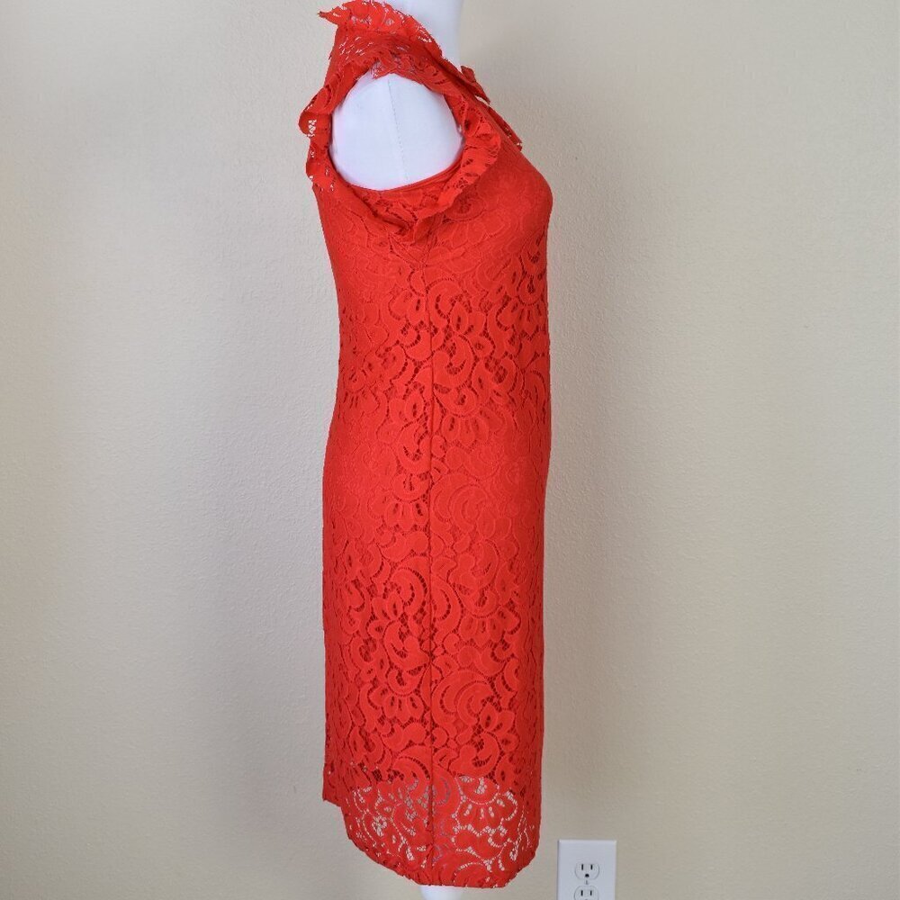 Alexia Admor Kendall Red Lace Sheath Dress XS - Picture 8 of 10